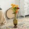 Decorative Antique Style 1 Handle Metal Jug Floor Vase - Vintage Inspired Rustic Design for Entryway, Living Room, or Dining Room - Ideal for Flower Arrangements, Greenery, or Standalone Display